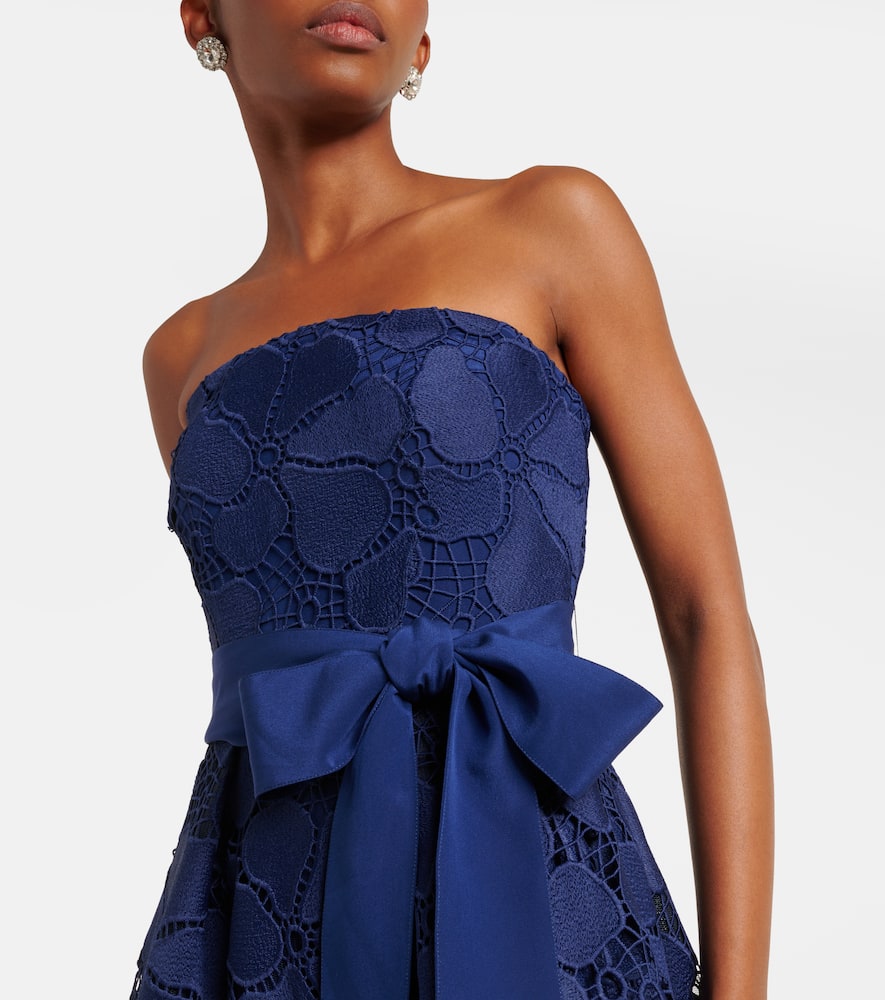 Lace bustier gown