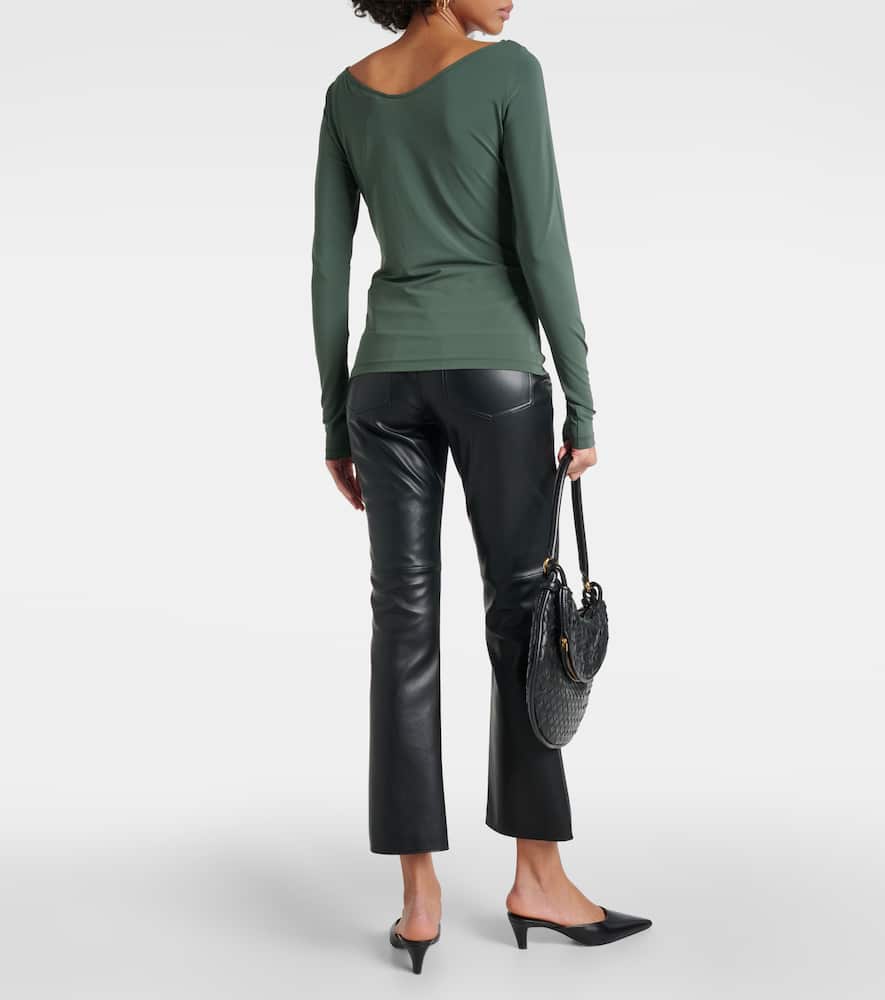 Ragazza jersey crêpe top