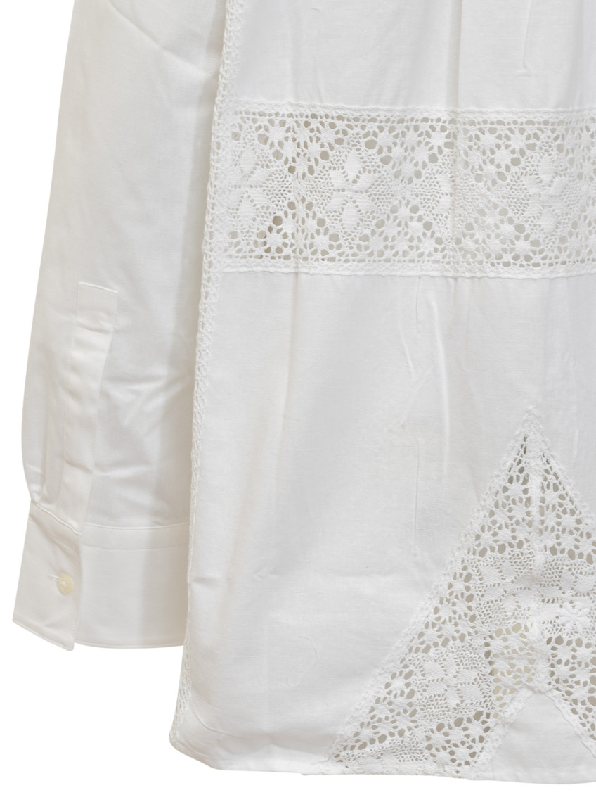 White Regular Solid Shirt