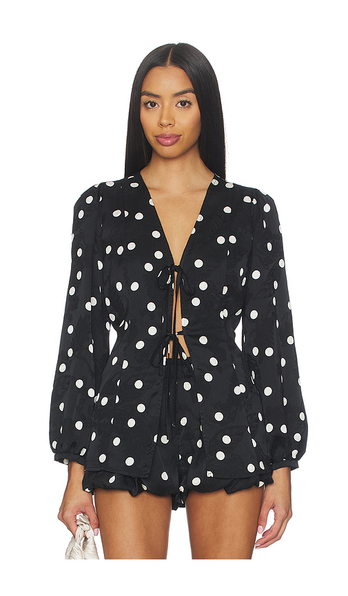 Lisa Says Gah Meera Blouse in Black. L. Also in XL, XS