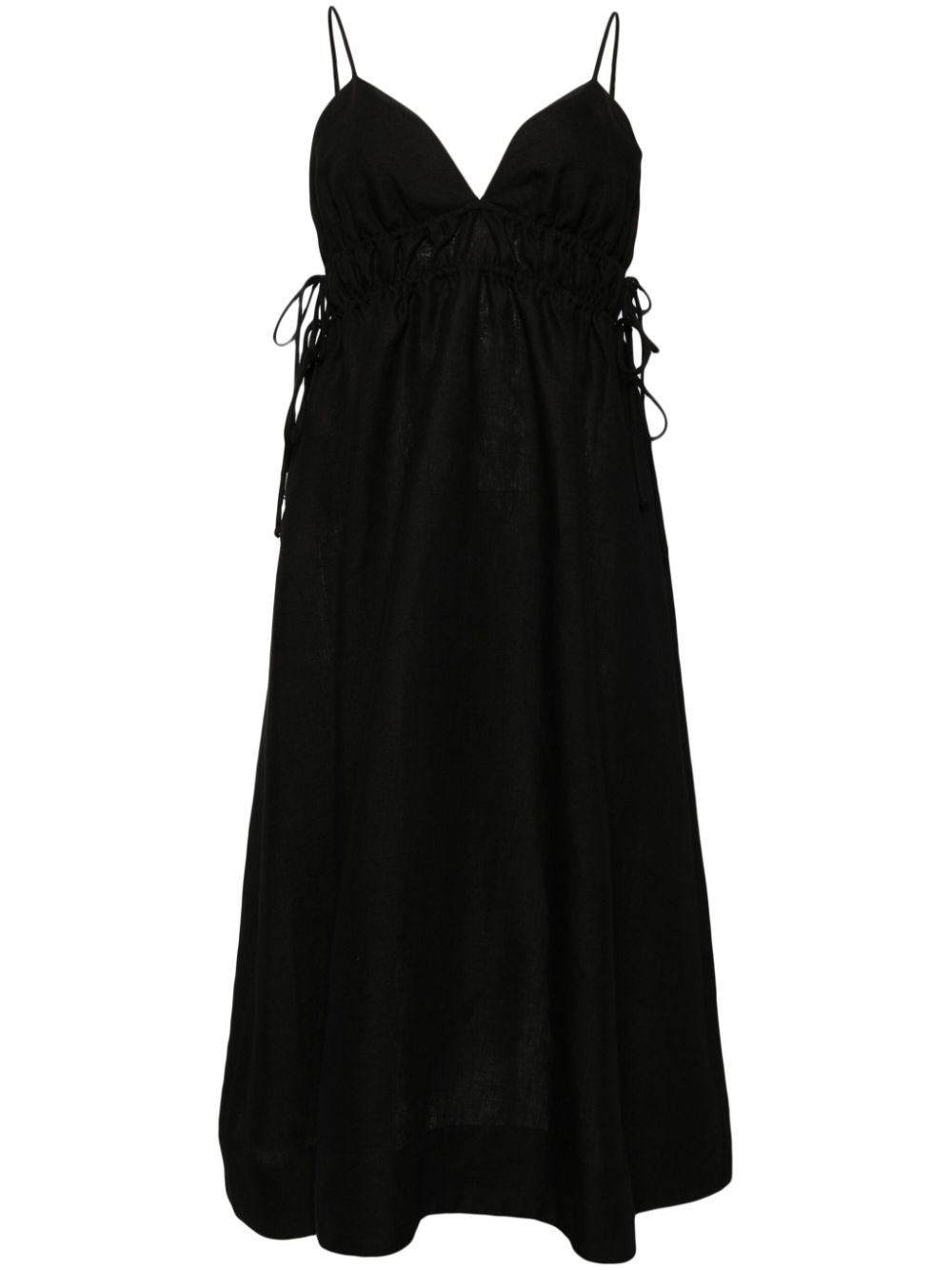 Rita organic linen dress - Black