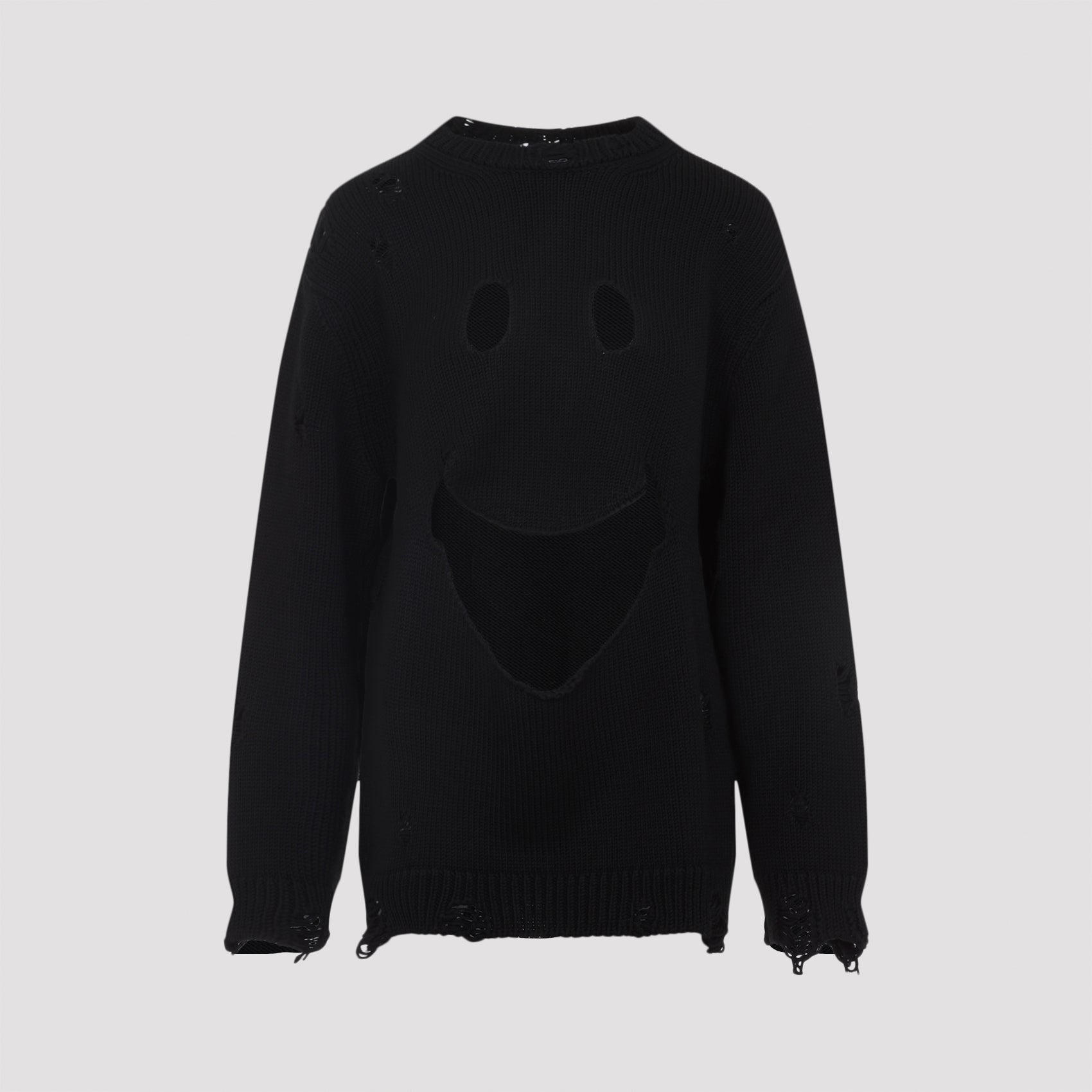 Virgin Wool Smile Cropped Sweater