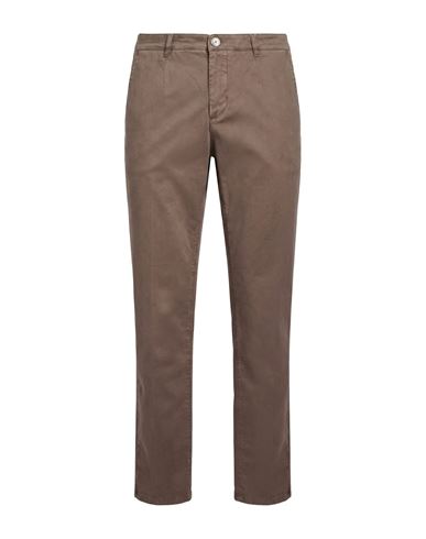 Man Pants Taupe Size 42 Cotton, Elastane