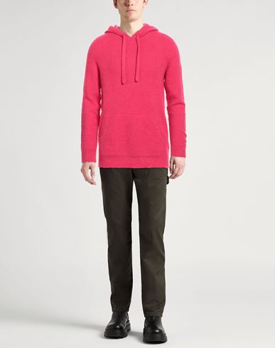 Man Sweater Fuchsia Size 44 Cotton, Nylon, Viscose