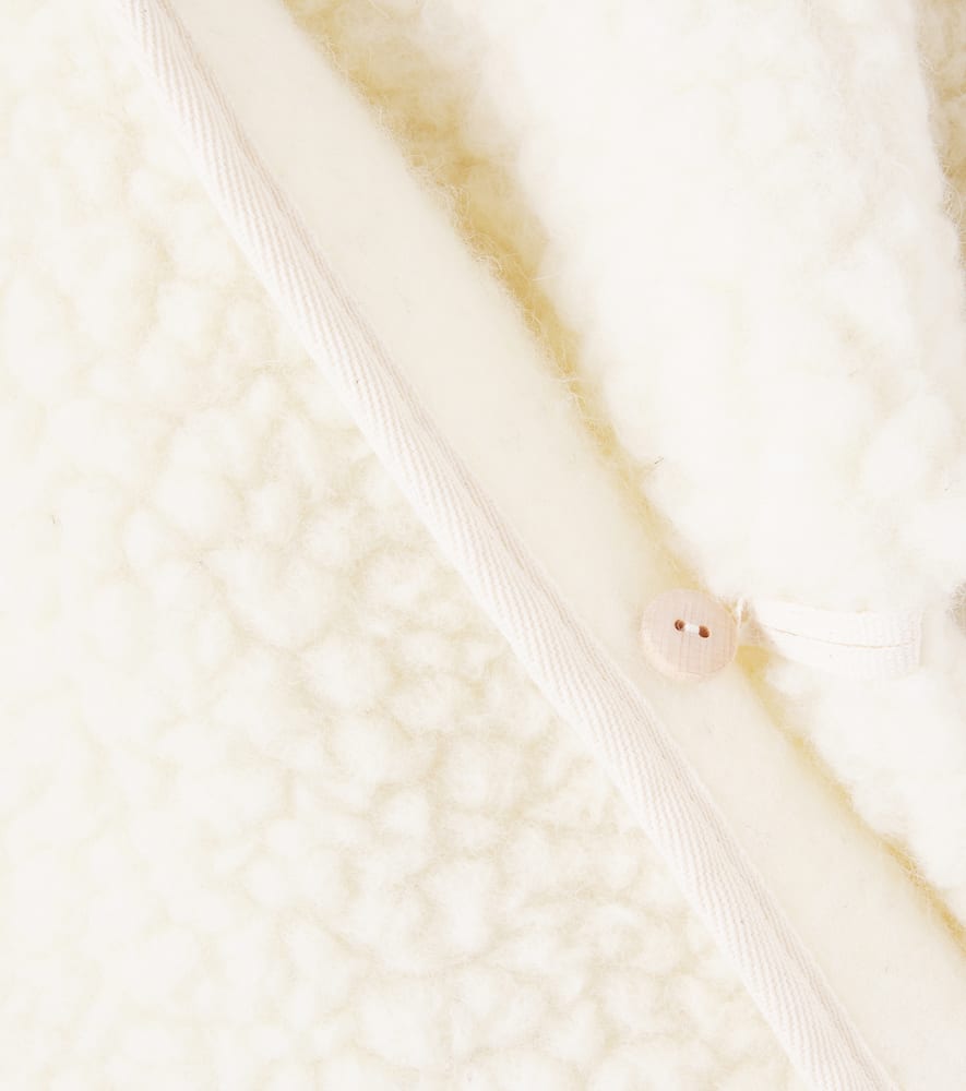 Baby hooded wool jacket