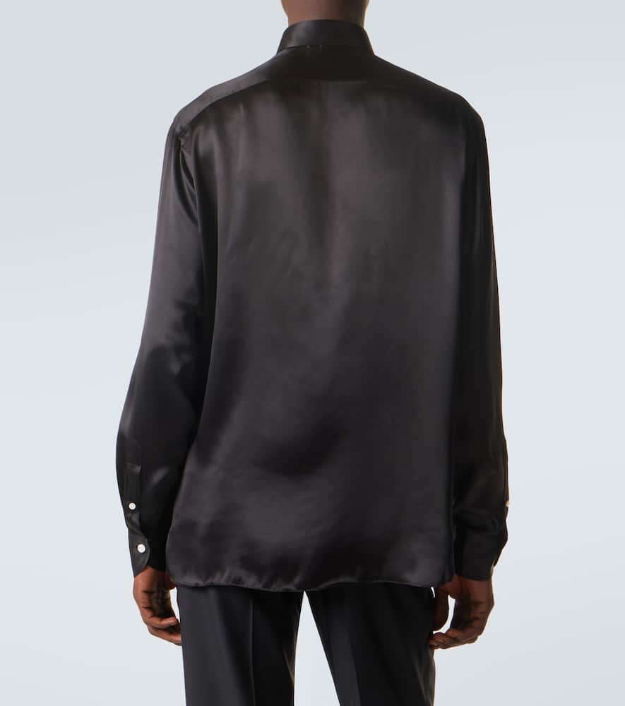Silk satin shirt