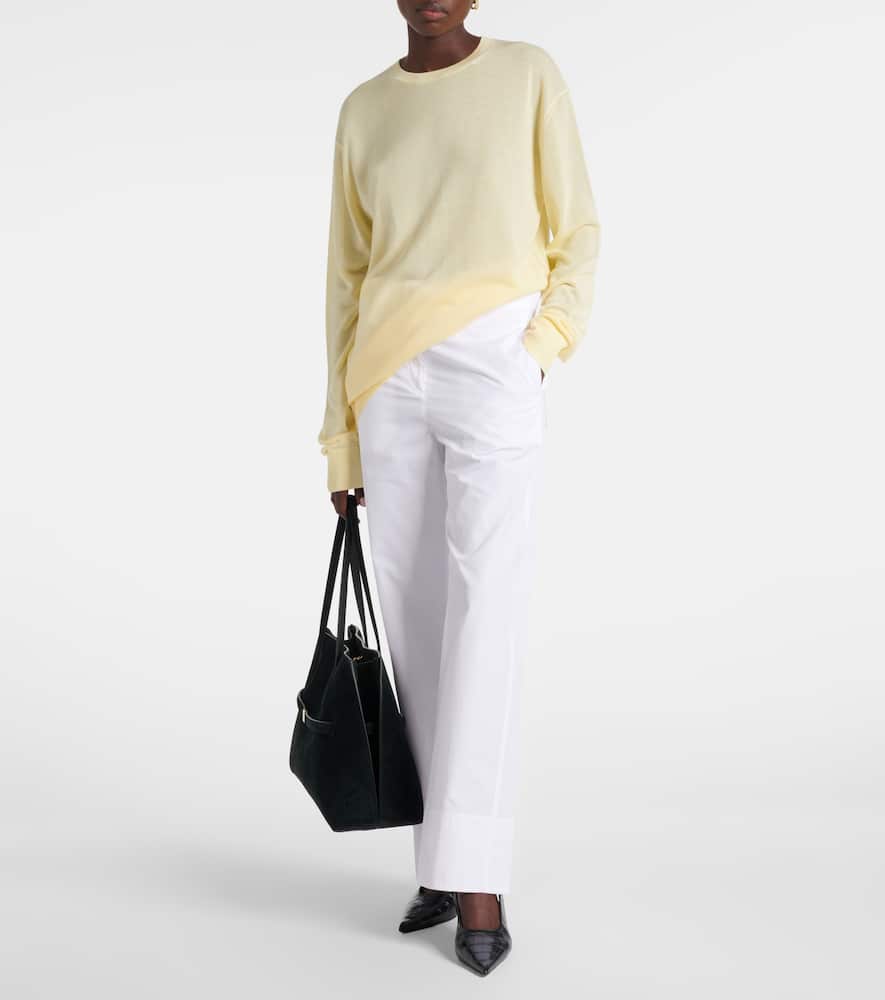 Oversized semi-sheer sweater