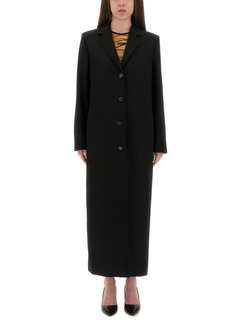 Moschino - long length single-breasted coat