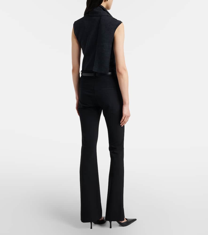 Hibiscus high-rise flared pants