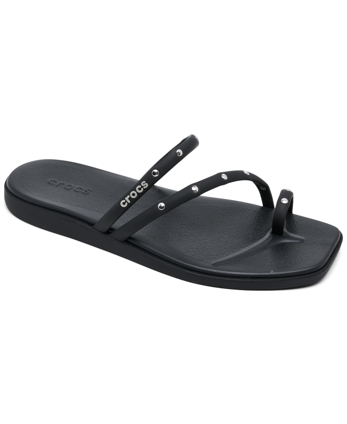 Women's Miami Studded Toe Loop Sandals from Finish Line - Black