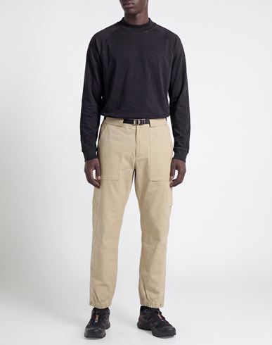 Man Pants Beige Size L Cotton, Elastane