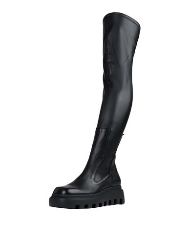 Vic Matiē Woman Boot Black Size 7 Soft Leather, Textile fibers