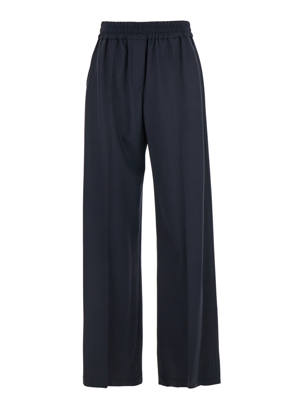 Elasticated-waist trousers - Blue