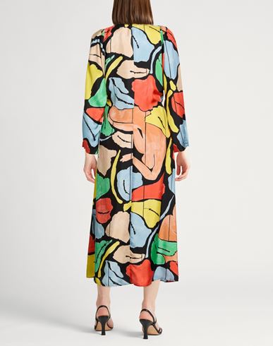 Crème Woman Maxi dress Black Size 6 Silk