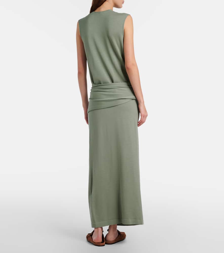 Virgin wool maxi dress