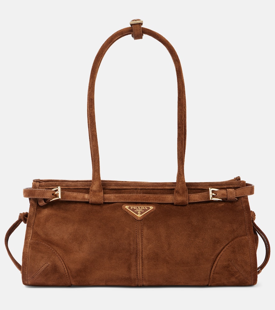 Medium suede tote bag