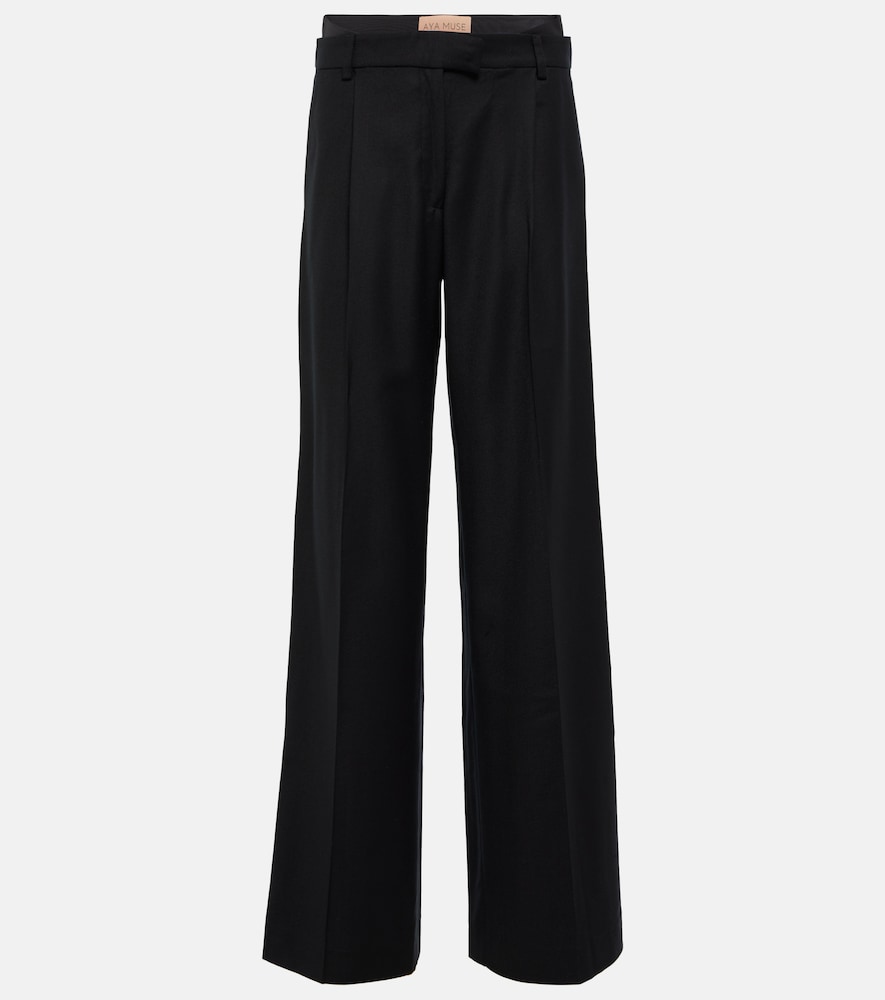 Aya Muse Conso low-rise wide-leg wool pants