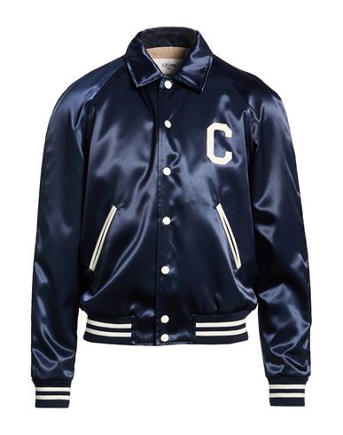Man Jacket Navy Size 38 Polyamide