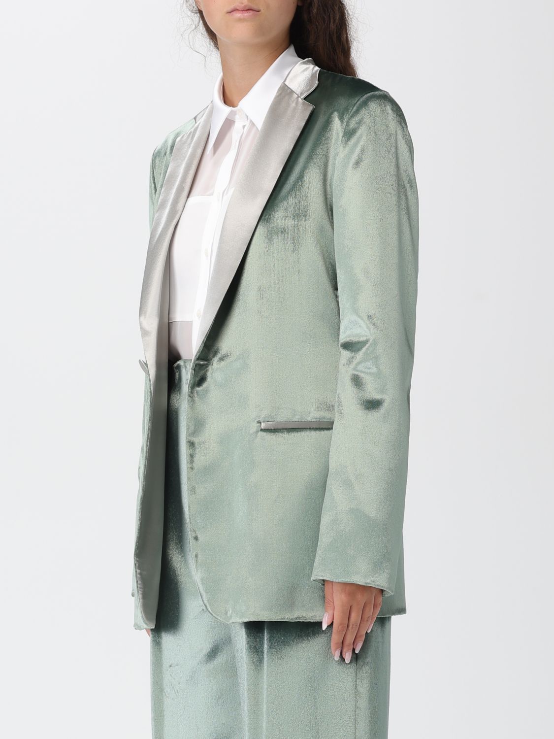 Blazer Woman color Green