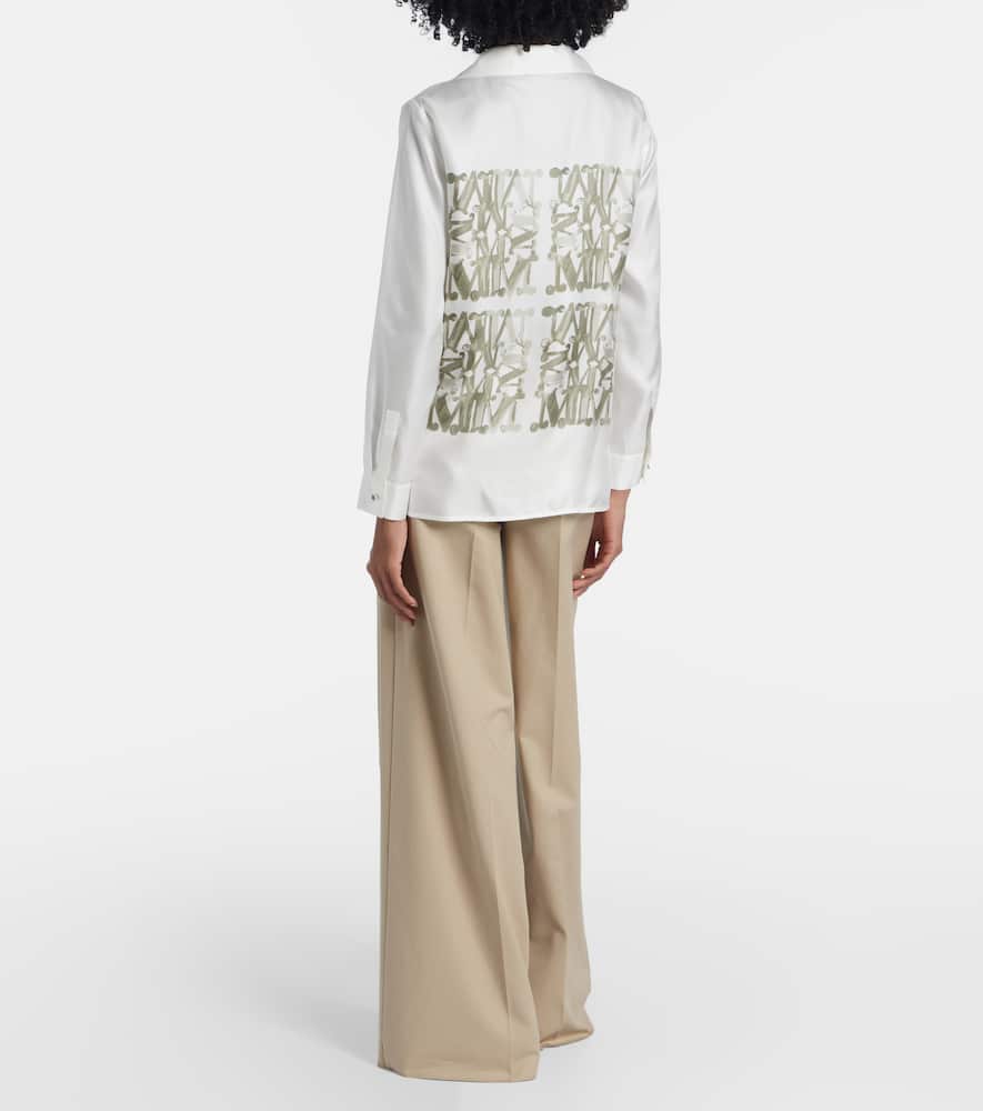 Printed silk shirt