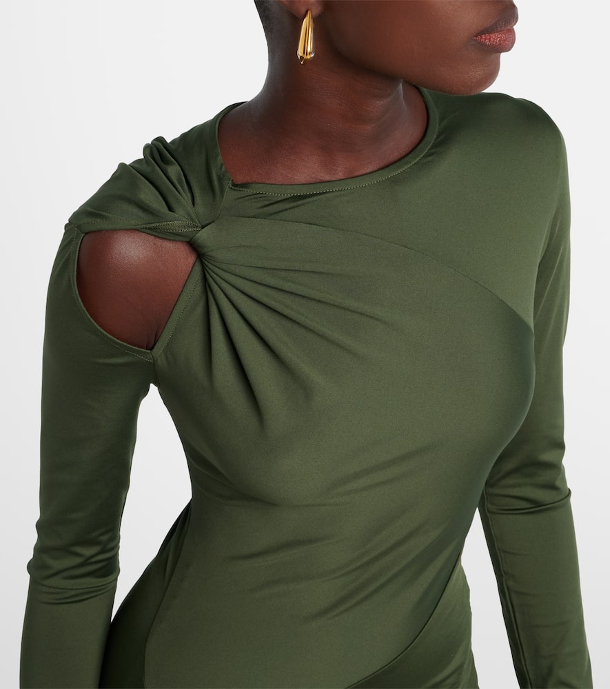 Asymmetric midi dress
