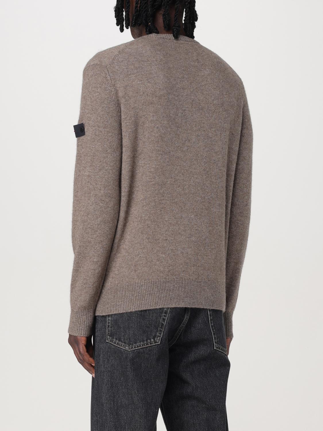 Detachable-logo sweater - Grey