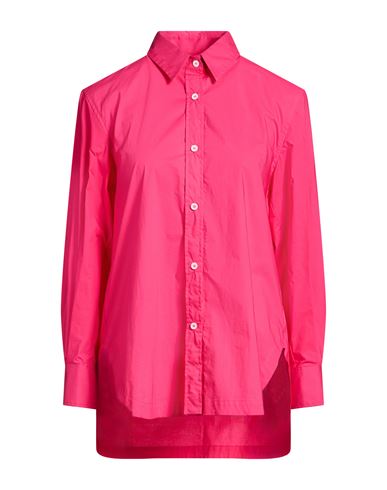 Woman Shirt Magenta Size 4 Cotton, Elastane