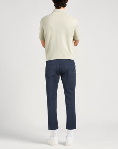 Man Pants Navy Size 28 Cotton, Polyester, Elastane