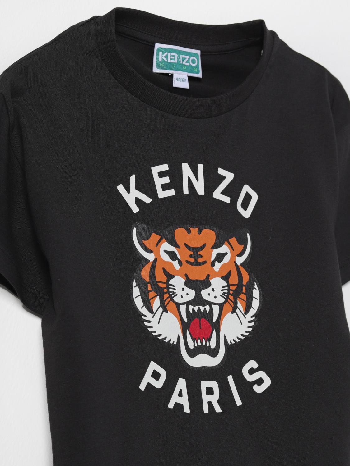 Tiger Head-print T-shirt - Red