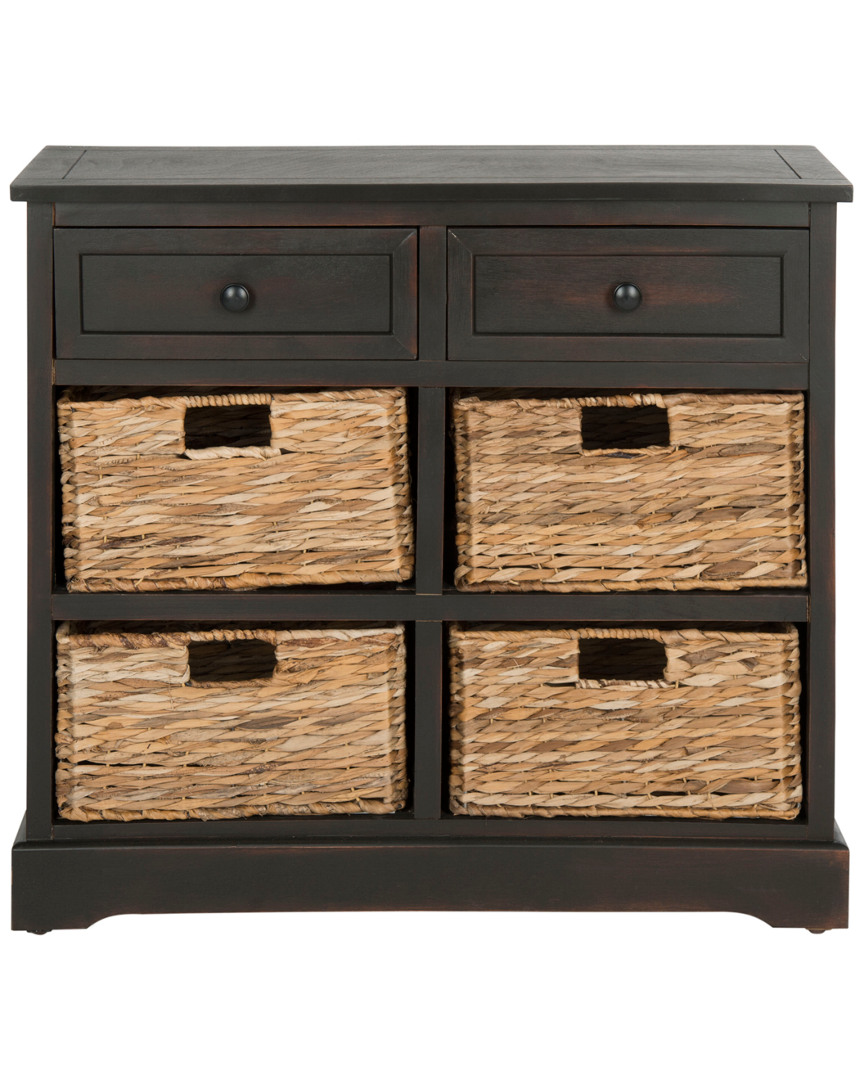 Herman Storage Unit with Wicker Baskets
