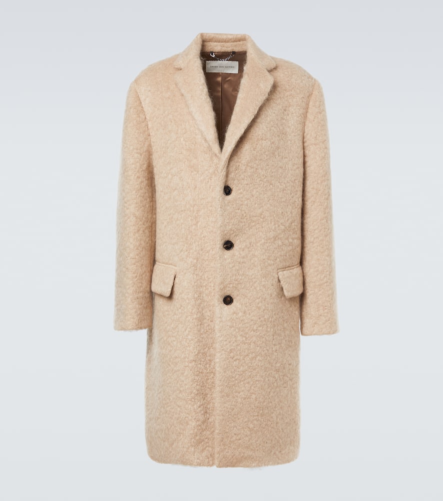 Mohair and wool coat