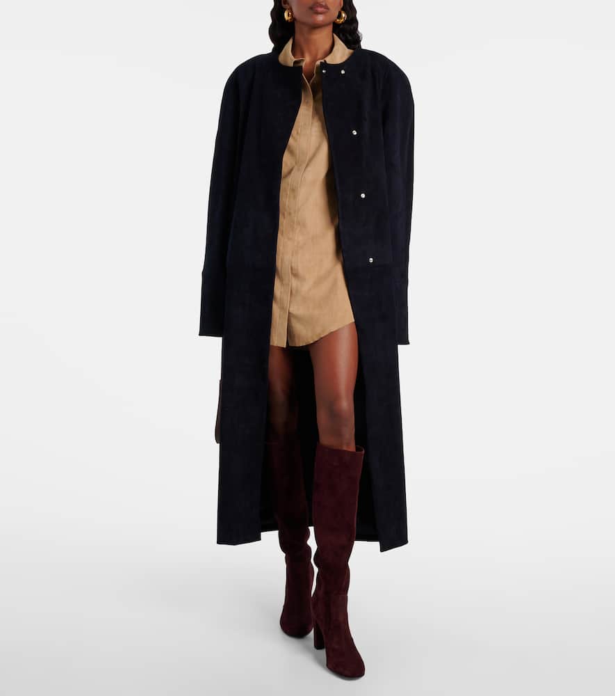 Geraldine suede shirt dress