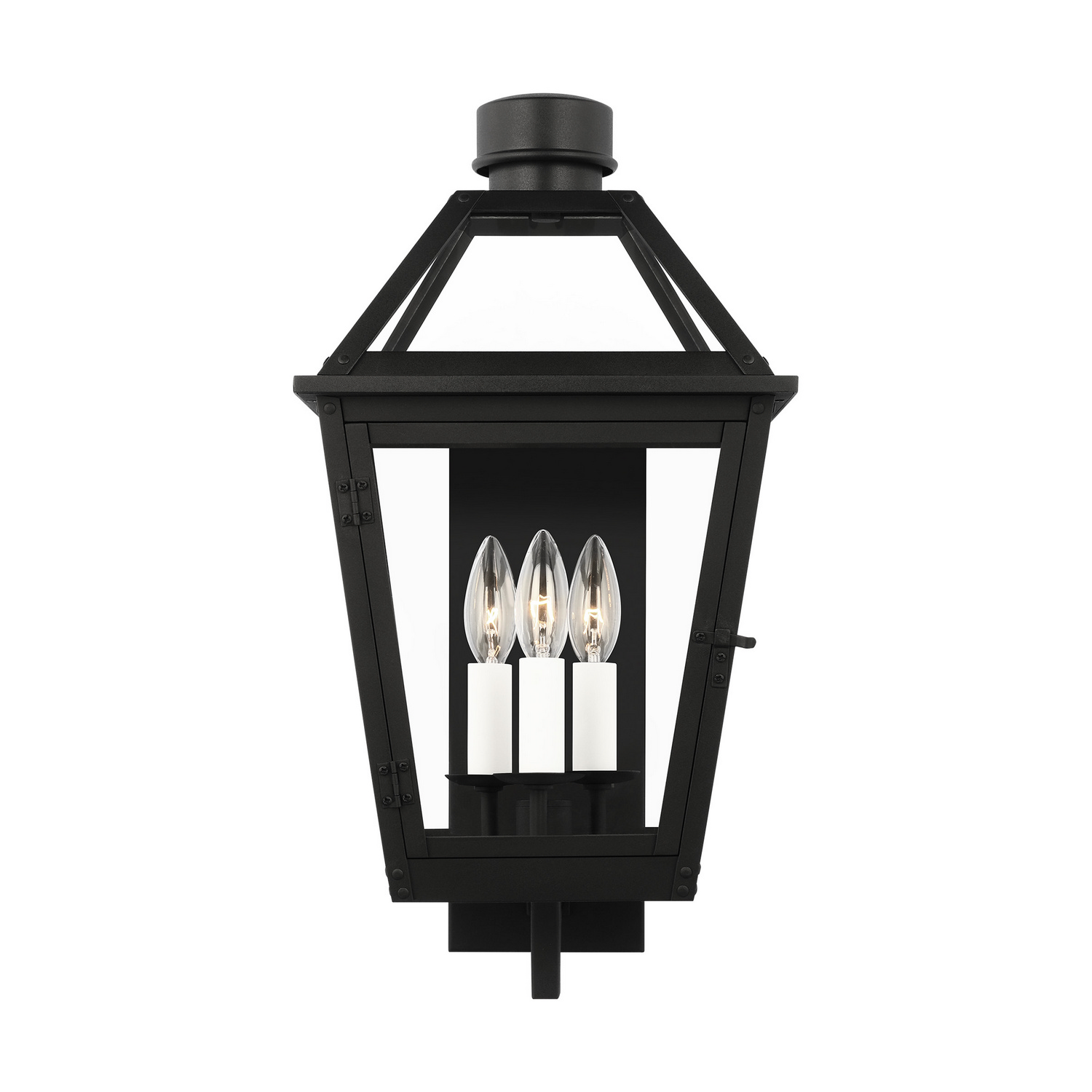 Visual Comfort Studio Hyannis 3-Light Outdoor Wall Light in Textured Black by Chapman & Myer