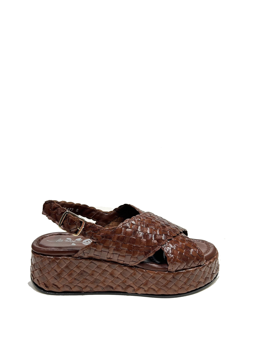 Brown Slingback Wedges