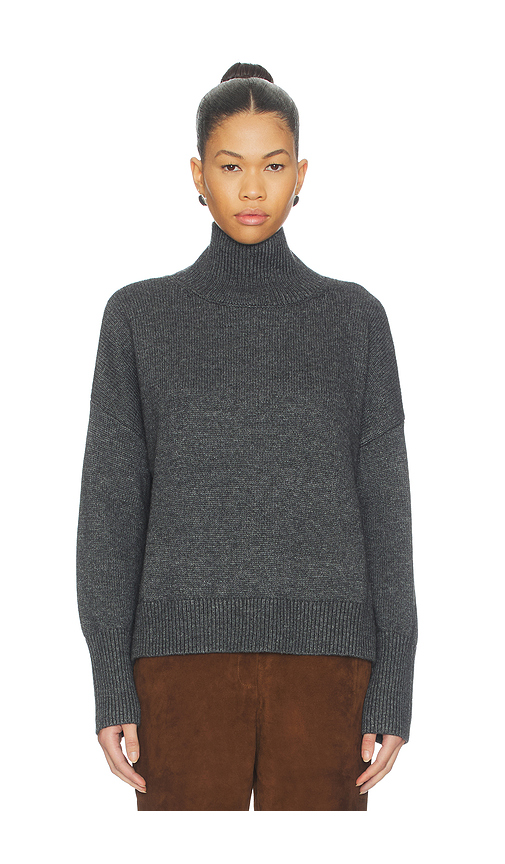 Elodie the Label Spence Turtleneck Sweater in Charcoal. L. Also in
