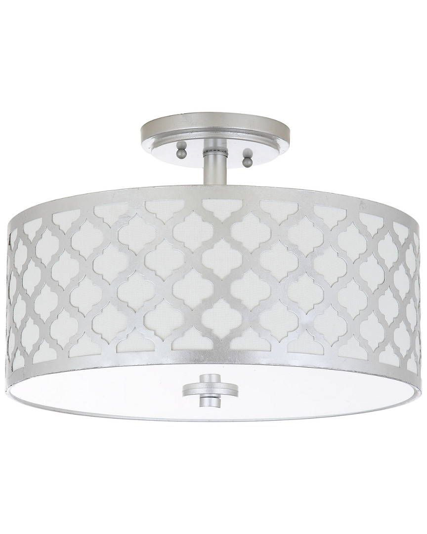 Kora 3-Light Silver Flush Mount