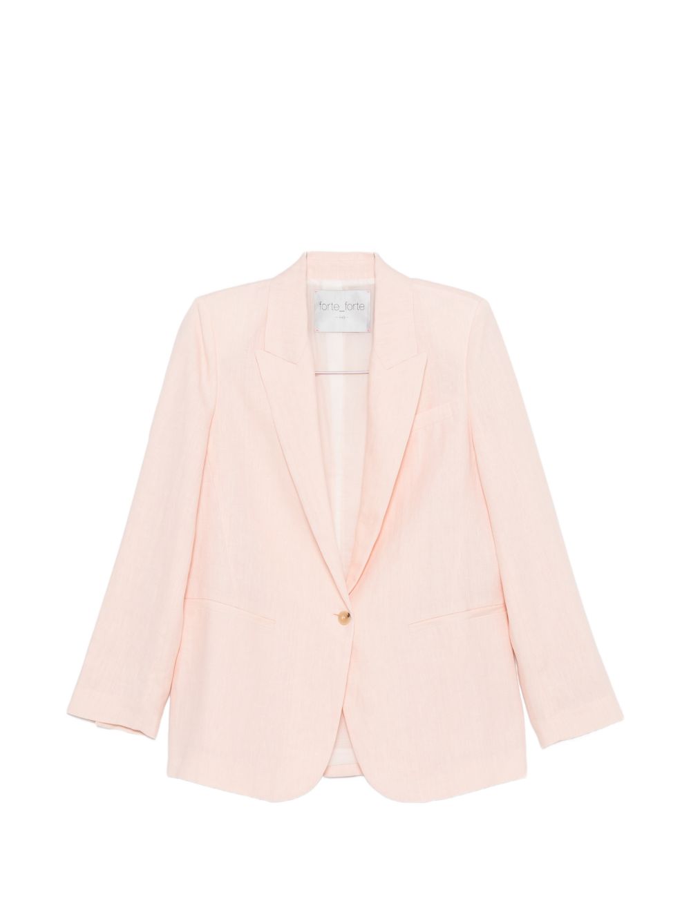 Linen single-breasted jacket