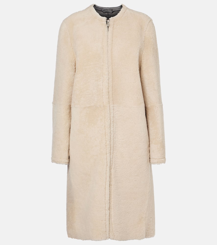 Zipped teddy shearling coat