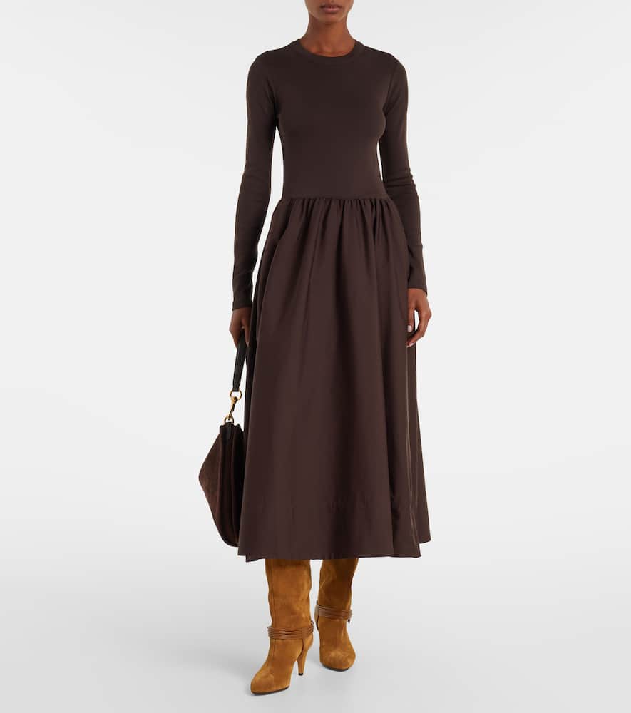 Cotton midi dress