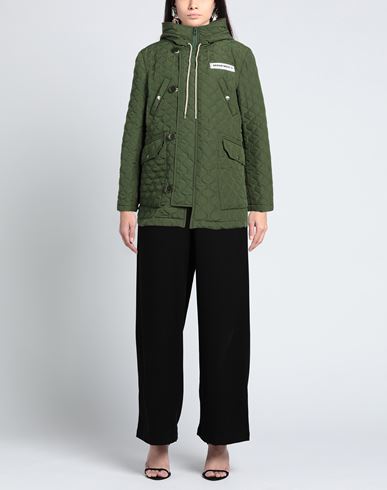 Woman Coat Military green Size S Polyamide