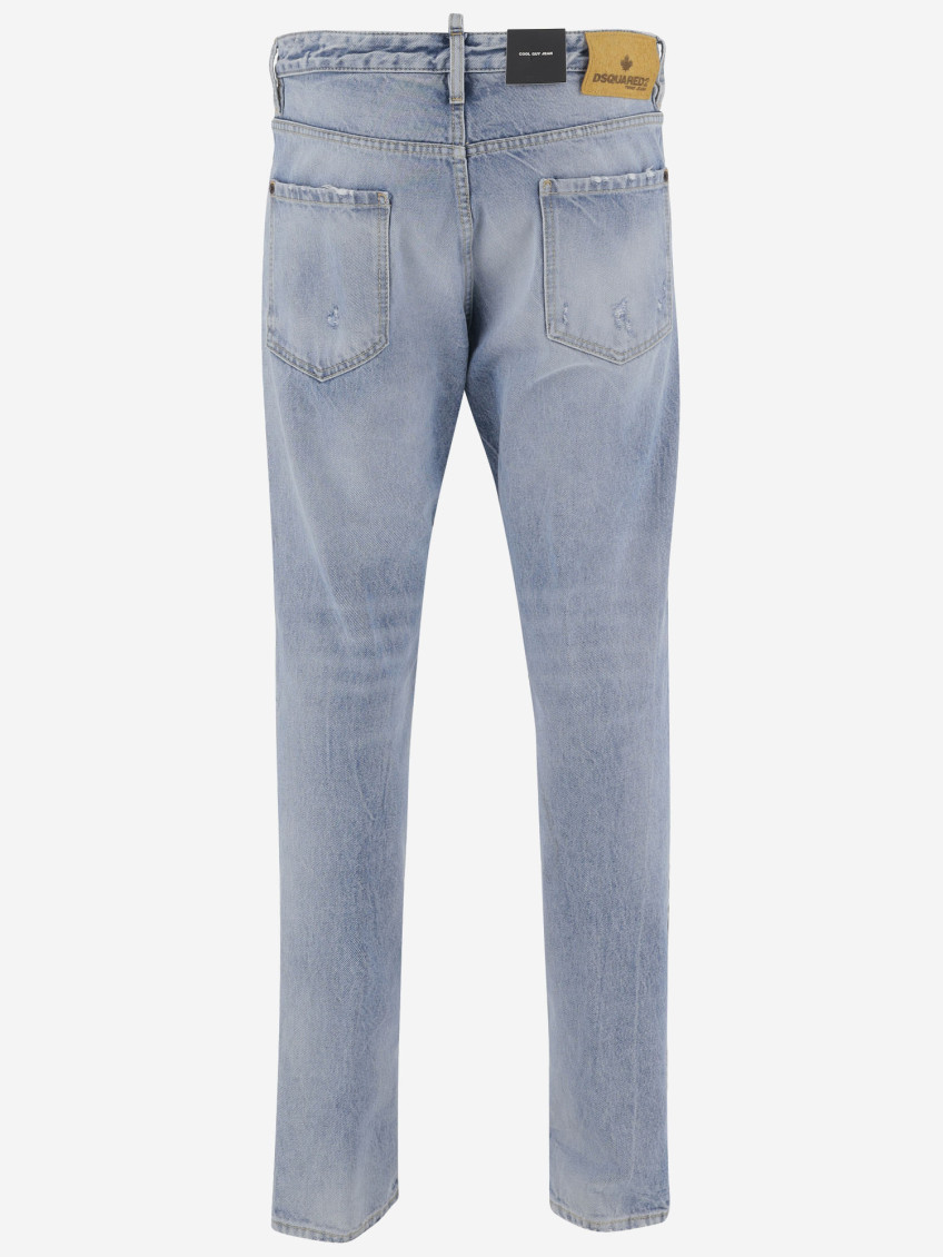 Logo-patch jeans - Blue