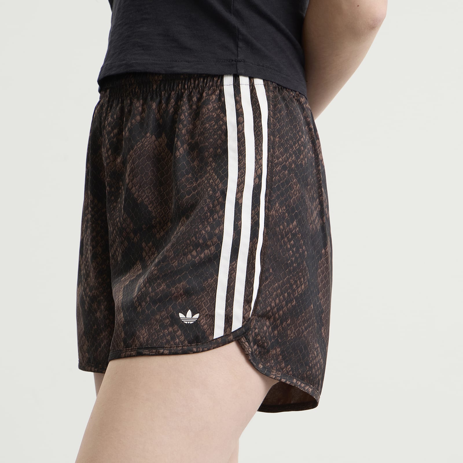 Women's Satin Shorts Earth Strata/Aurora Coffee