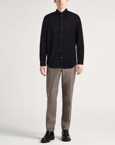 Man Shirt Charcoal Size L Cotton