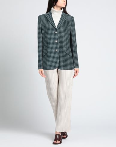Woman Blazer Deep teal Size 0 Viscose, Virgin Wool, Polyamide