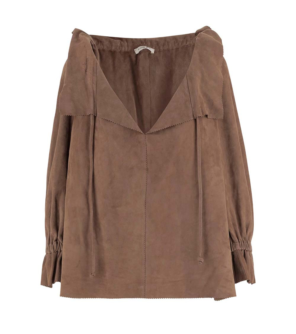 Dicte Suede Blouse