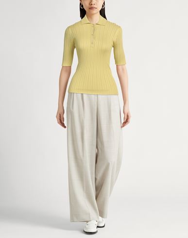 Fabiana Filippi Woman Sweater Yellow Size 4 Silk, Cotton