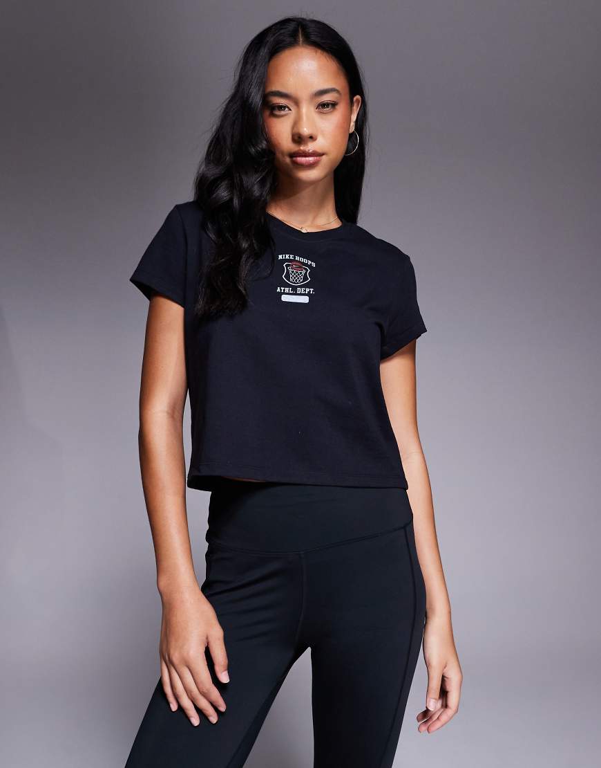 Vintage graphic baby T-shirt in black