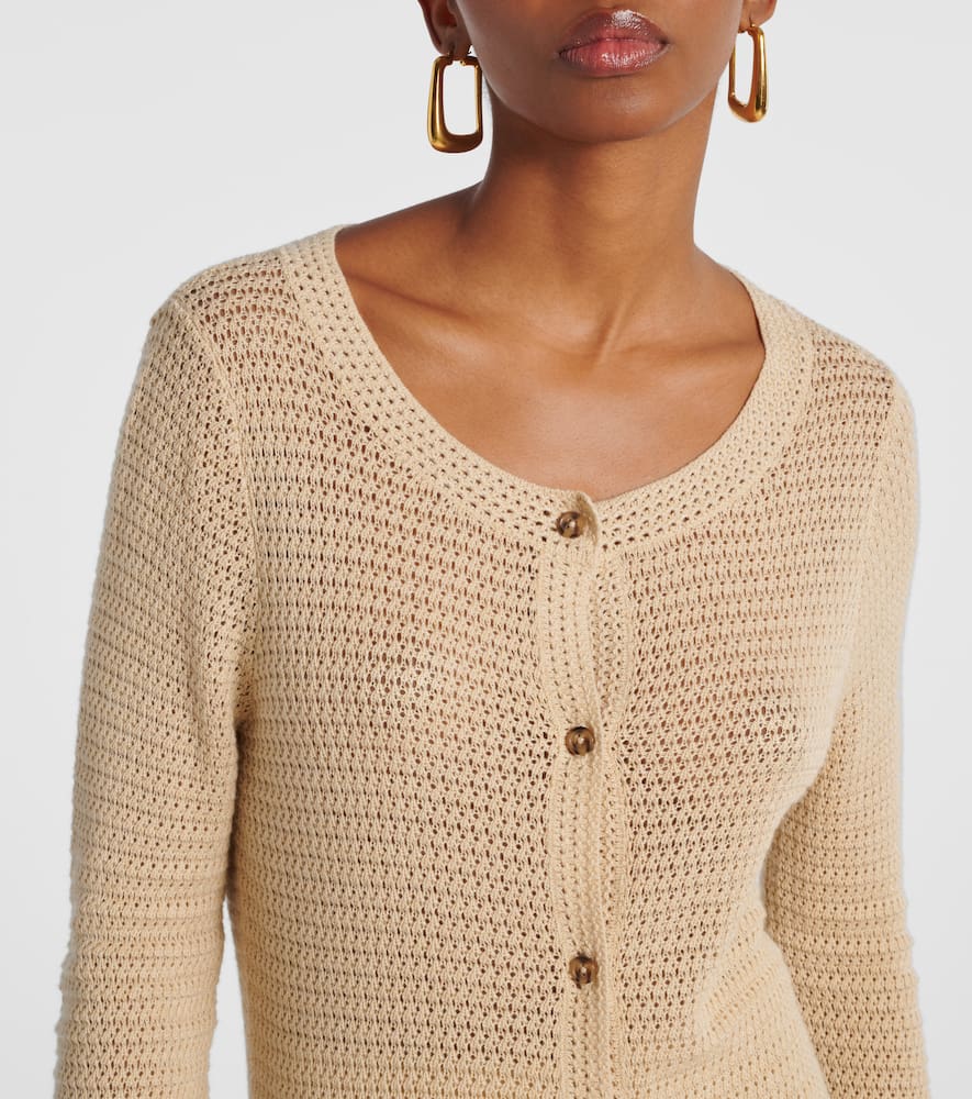 Lennon crochet cotton-blend cardigan