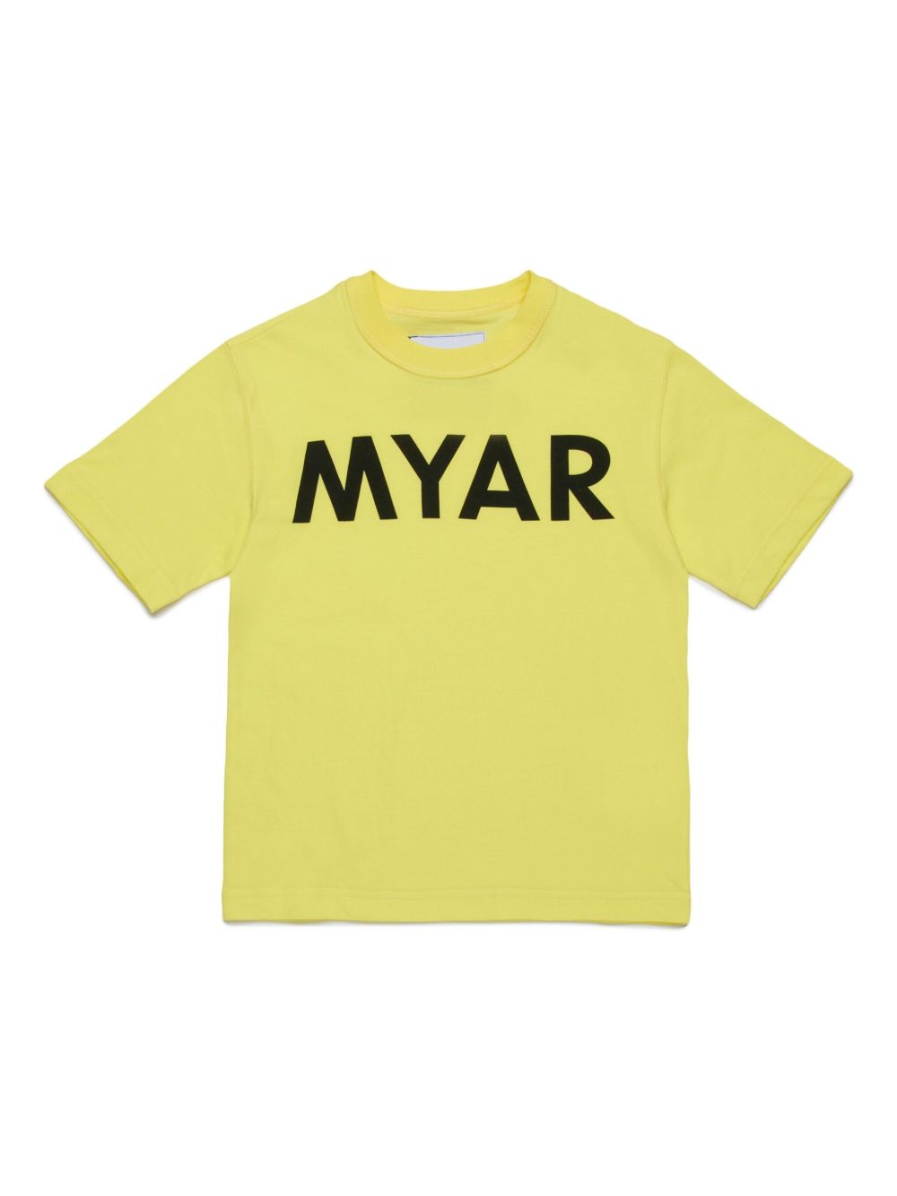 MYAR KIDS logo-print T-shirt - Yellow