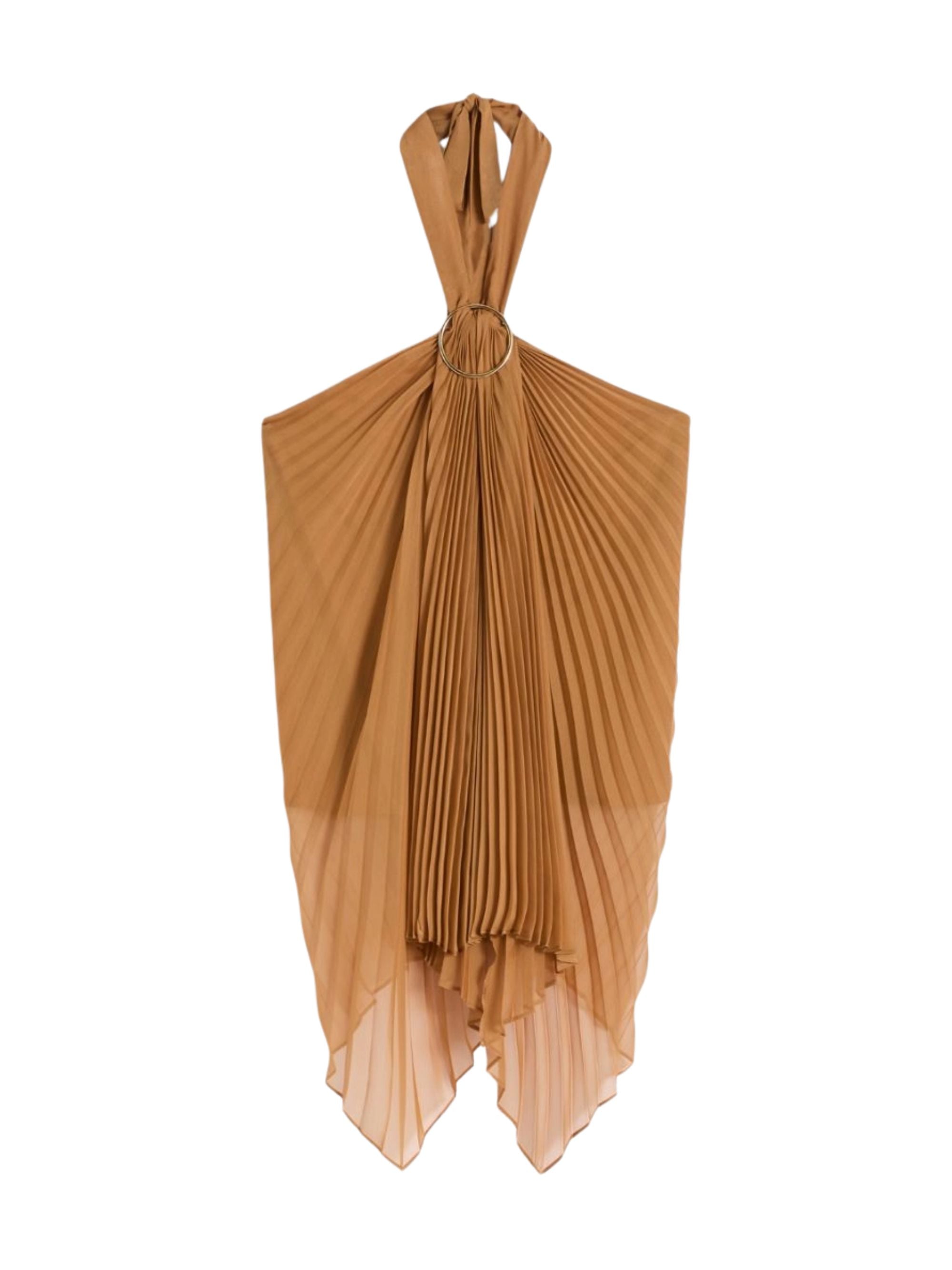 Plissé Chiffon Top
